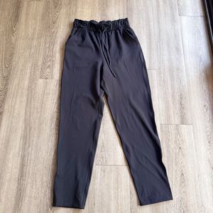 Lululemon Keep Moving Black Pants Size 4 Stretch Athleisure Excellent Condition